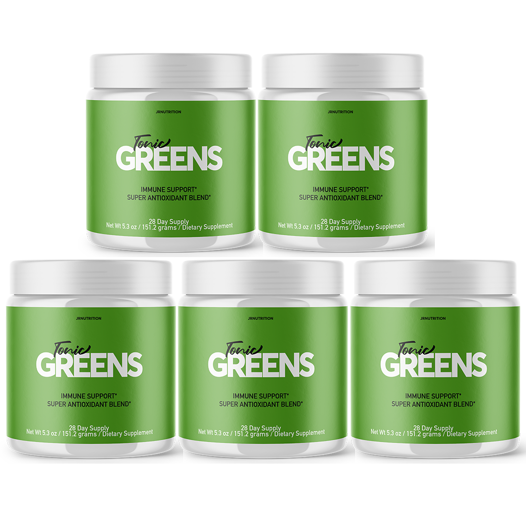 Tonic Greens - Digestive Support Dietary Supplement 2 Grams (5 Pack)
